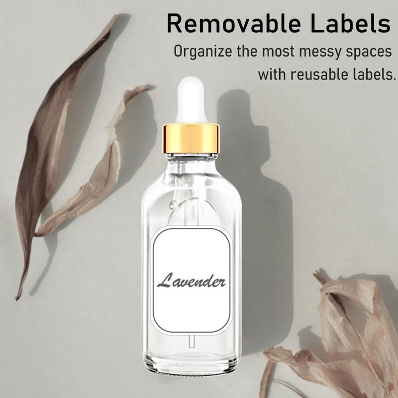 Bumobum Dropper Bottles 4oz, 12 Pack Clear Glass Eye Dropper Bottle for Essential Oils with Labels and Funnels, Tincture Bottles with Golden Top (Unbreakable Plastic Dropper with Measurements) - Image 2